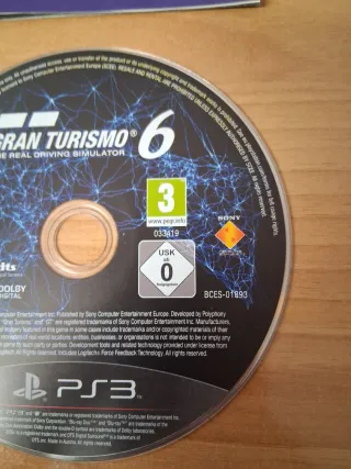 PS3 Gran Turismo 6 Juego + Manual