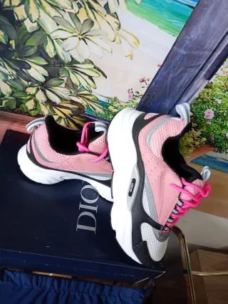 Deportivas Dior Rosa y Blancas