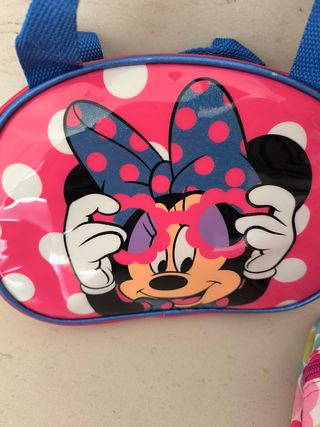 Bolsa merienda y neceser Minnie Mouse