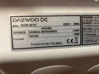 Microondas Daewoo 700W