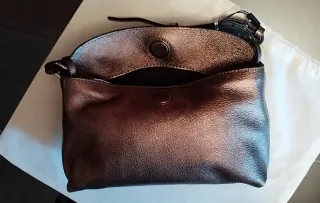 Bolso piel Massimo Dutti marrón