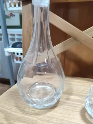 Juego Botella Decantadora y Vasos Chupito