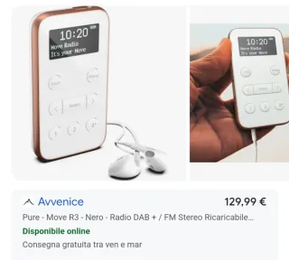 Pure Move R3 Radio Digitale DAB/DAB+ FM