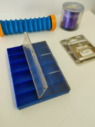 ✅ ACCESORIOS PESCA, CAJA, HILO Y MÁS....