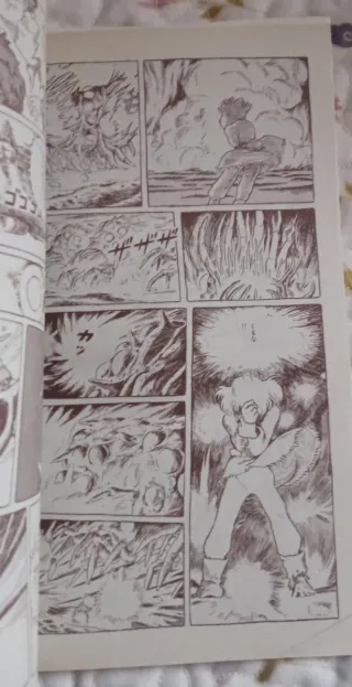 Manga japonés Nausicaä Vol. 2 con dos posters.
