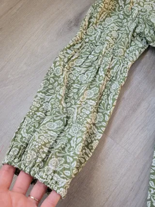 Vestido Hug&Clau verde estampado flores