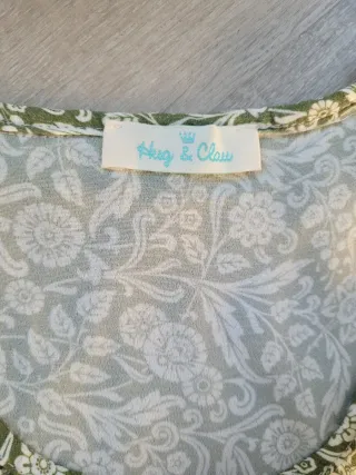 Vestido Hug&Clau verde estampado flores