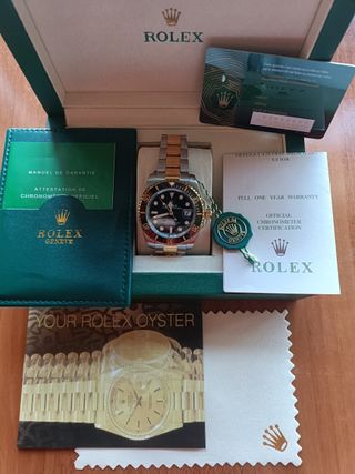 Rolex Submariner Negro y Dorado