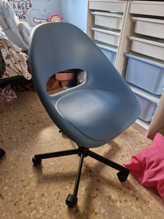 Silla de escritorio giratoria azul