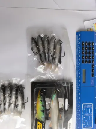 Señuelos vinilos pesca depredadores