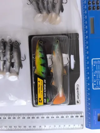 Señuelos vinilos pesca depredadores