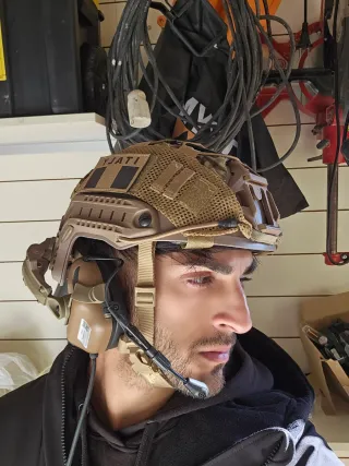 Cuffie Earmor M32 + Elmetto Emerson Fast