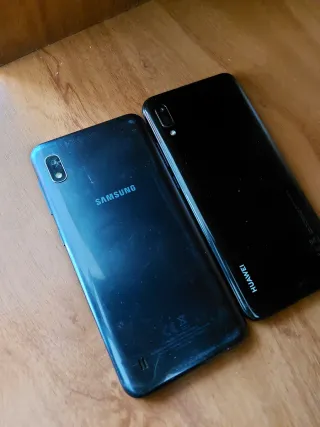 Móviles samsung y Huawei para piezas