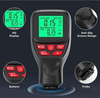 Medidor Digital de Espesor de Pintura de Coche