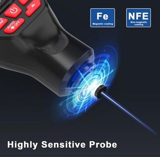 Medidor Digital de Espesor de Pintura de Coche