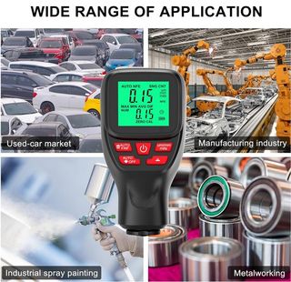Medidor Digital de Espesor de Pintura de Coche