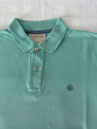 Polo Springfield verde aguamarina