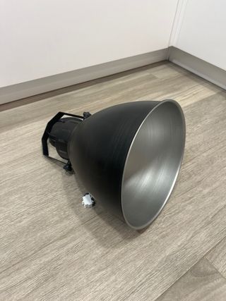 Lámpara Industrial Metal Negra/Marrón