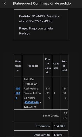 Peto Alpinestars Bionic Action V2