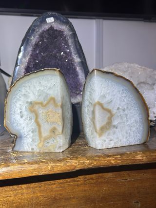 Coppia fermalibri in Agata 2,238 kg