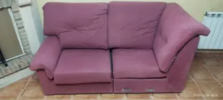 Sofá esquinero 5 plazas fucsia