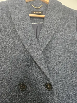 Abrigo mujer Massimo Dutti Lana Talla 38 nuevo