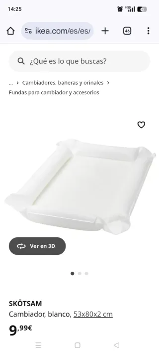 Cuna + cambiador y accesorios