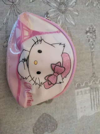 Monedero Hello Kitty niña rosa y blanco