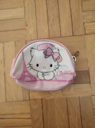 Monedero Hello Kitty niña rosa y blanco