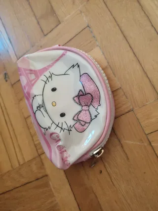 Monedero Hello Kitty niña rosa y blanco