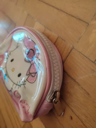 Monedero Hello Kitty niña rosa y blanco
