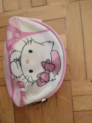 Monedero Hello Kitty niña rosa y blanco