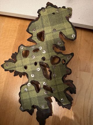 Talla decorativa madera dorada antigua