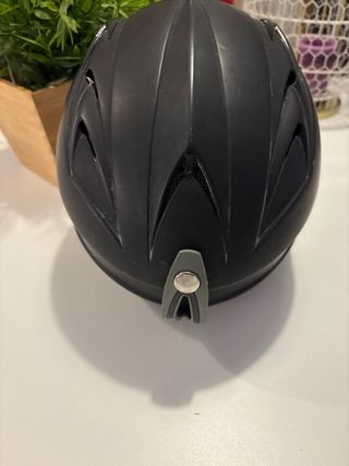 Casco de esquí negro orejera dura talla 53/54 xs
