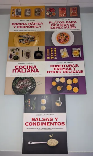 13 Libros "Escuela de Cocina" - Paso a Paso