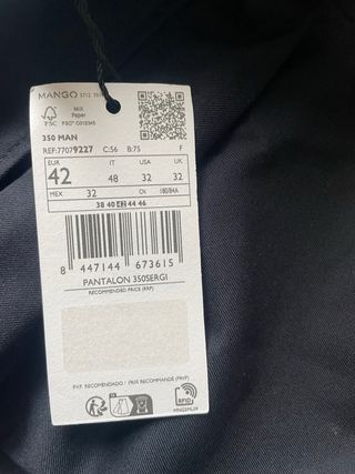 Pantaloni sartoriali blu uomo Mango