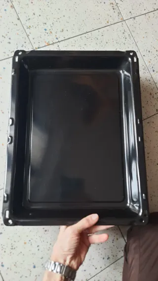 Teglia Leccarda Forno Metallo Nero