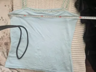 Sandro Top Tirantes Encaje Azul Talla M/L