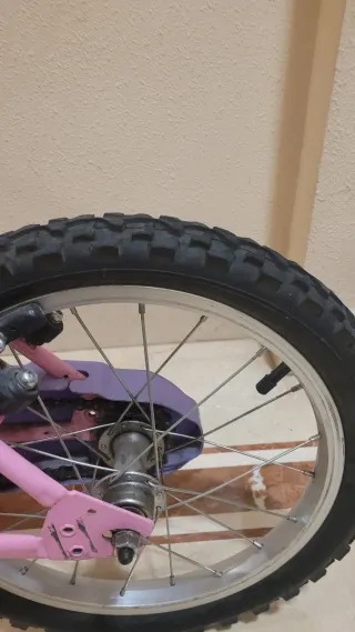 Bicicleta infantil 16 pulgadas rosa