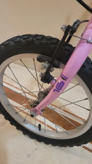 Bicicleta infantil 16 pulgadas rosa