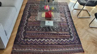 Alfombra Kilim Iraní 2.20 x 1.45m con certificado