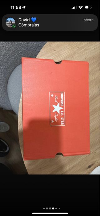 Converse negras con tacón interior sin estrenar