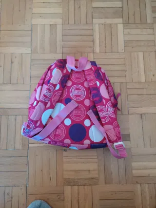 Mochila John smith niña rosa lunares