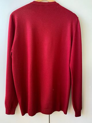 Cárdigan Lana Merino Peter Hahn Rojo Talla XL/XXL