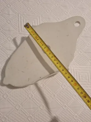 2 Maceteros Colgantes Porcelana Blancos.