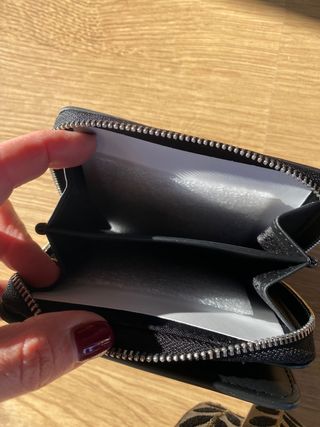 Monedero Calvin Klein Negro Cocodrilo nuevo