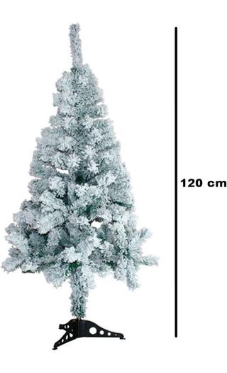 Árbol de Navidad Nevado con decoración INCLUIDA