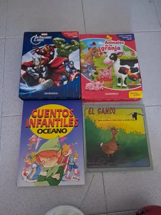 Pack de 4 libros infantiles.