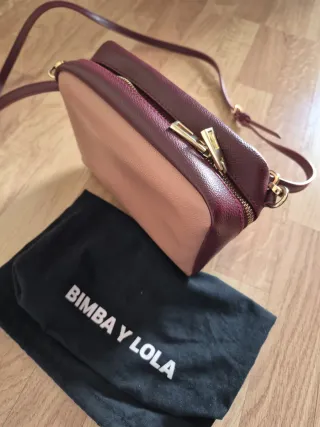 Bolso Bimba y Lola bandolera rosa y marrón