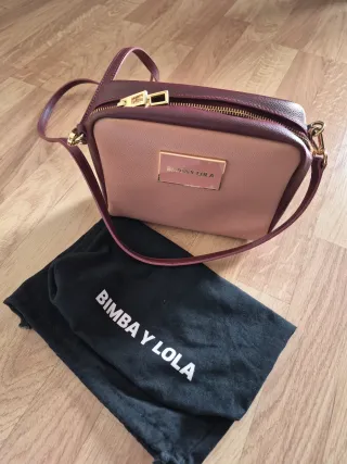 Bolso Bimba y Lola bandolera rosa y marrón